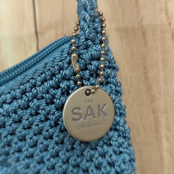 The Sak Blue Crochet Shoulder Bag - Picture 5 of 12